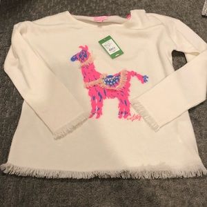 Cashmere sweater with Llama